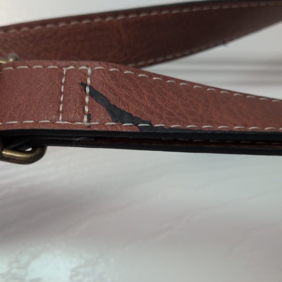 Concept Faux Leather Crochet Crossbody Purse - Picture 8 of 8